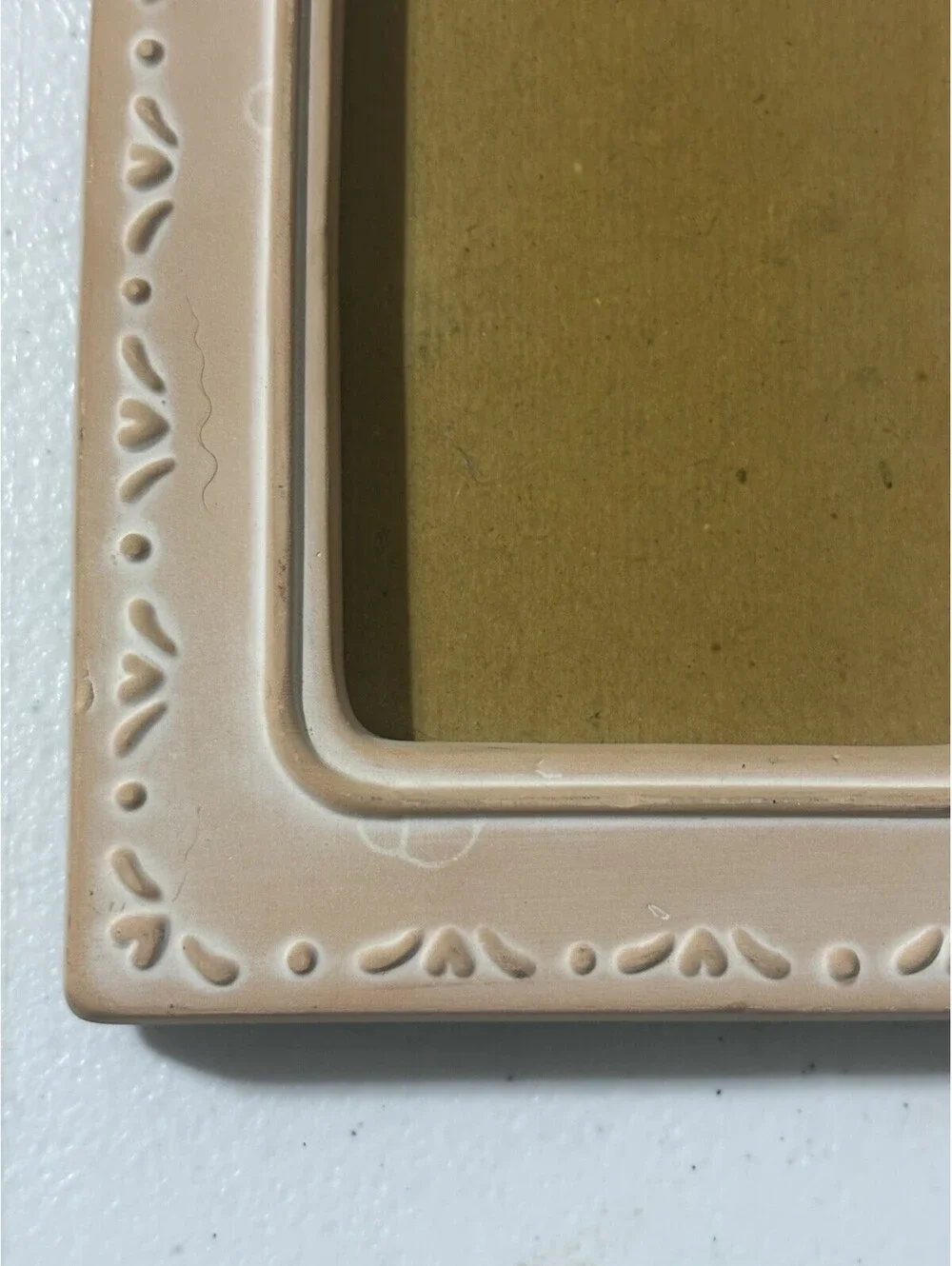 Vintage Terra Cotta Cottage Core Picture Frame 3x5 NWOT Gramma’s House